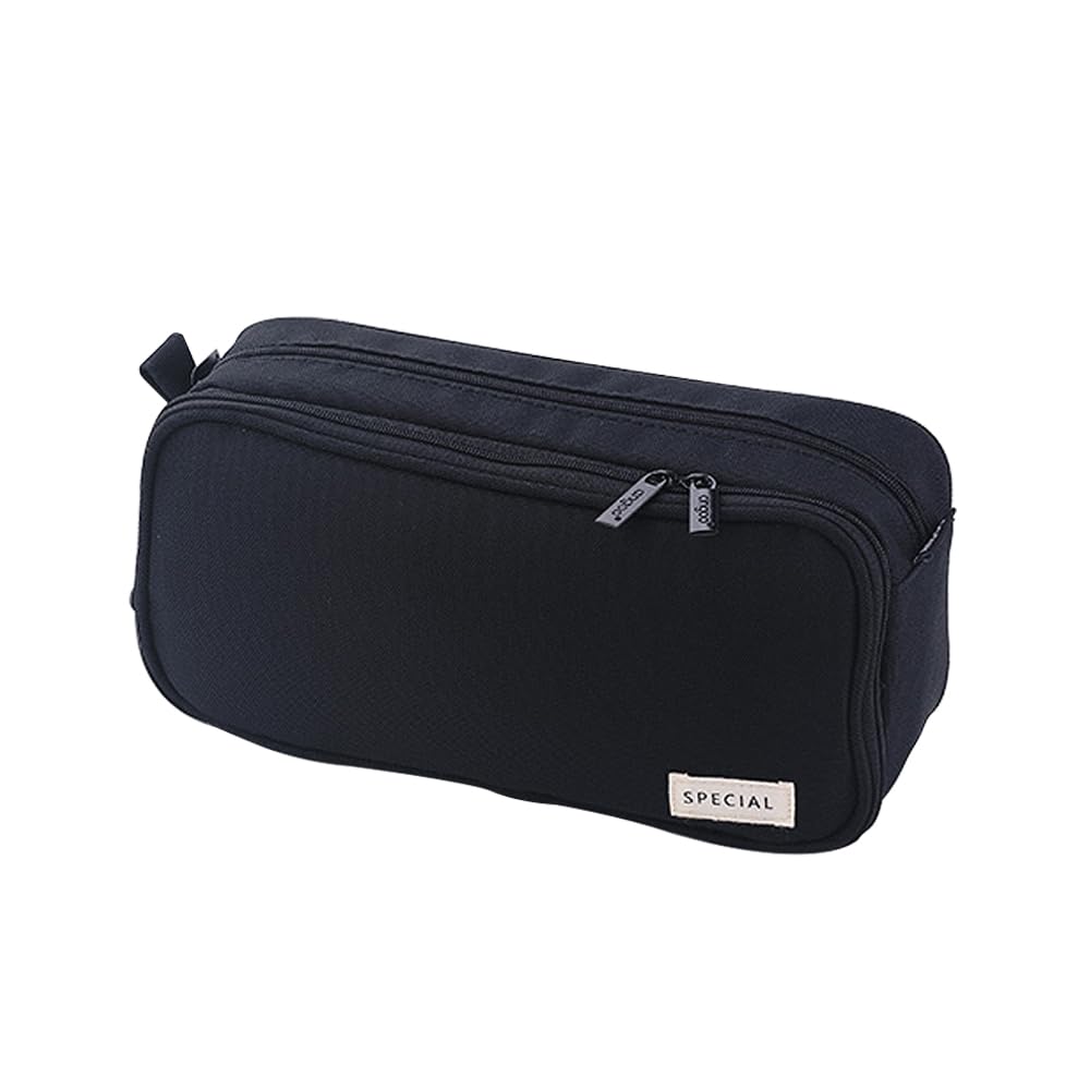 Jiahuade Estuche para Lápices de Lona,Papelería Adolescentes,Bolsa de Lona con Cremallera,Estuche para Lápices Multifuncional,Estuches Escolar Grande (A)