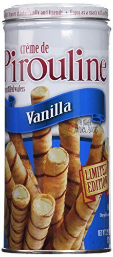 Peter DeBeukelear Creme De Pirouline Rolled Wafers, French Vanilla, 14-Ounce Tins