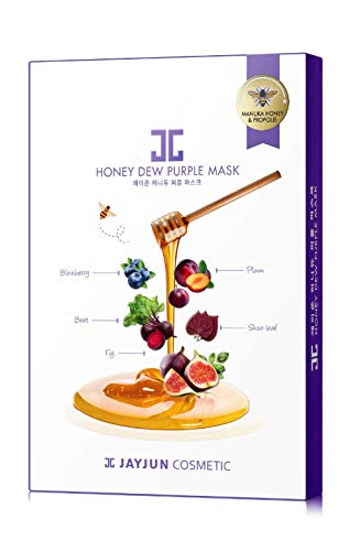 JAYJUN JJJAYJUN - Máscara de rocío de miel (0,84 onzas líquidas, 5 unidades), , ,  Púrpura, 1 uds. por paquete, ]