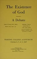 The existence of God: A debate 0893150185 Book Cover