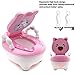 XKMT- Baby Kids Portable Bear Blue Potty Training Seat Toddler Lovely Toilet Seat Stool Chair [P/N: ET-BABY003-PINK]