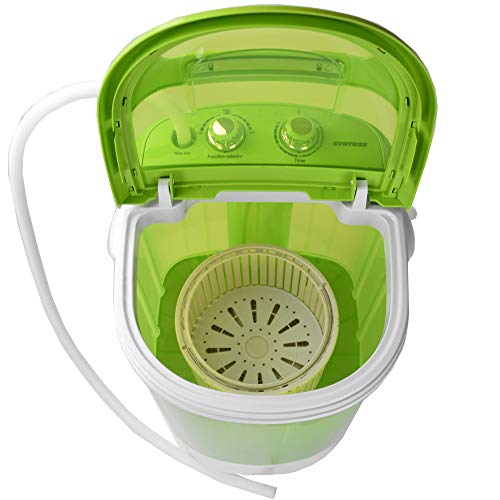 Syntrox Germany WM-200W wasmachine met centrifuge camping wasmachine mini wasmachine (WM-200W-groen) - Image 5