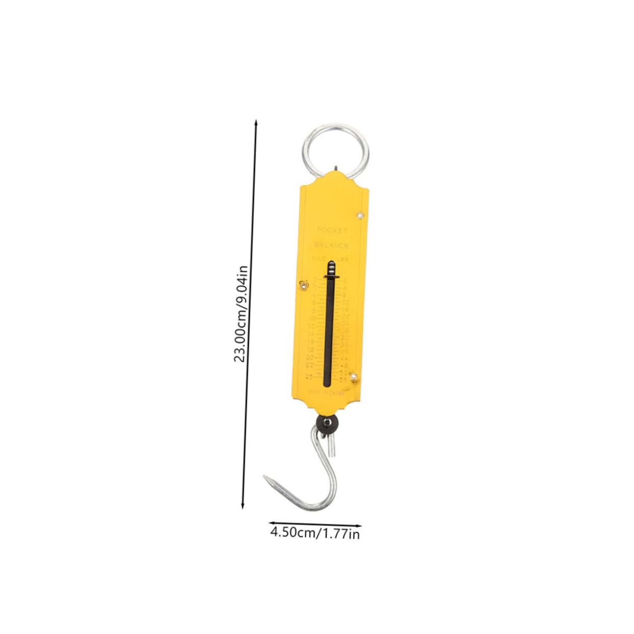 BESPORTBLE 2pcs Fruit Hanging Scale Handheld Luggage Scale Hook 25kg Precision Weighing for Home Farm Outdoor