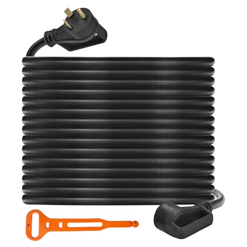 GoyRrbay Rv Extension Cord - 50 Amp, 10FT, 6AWG/3C+8AWG/1C, Heavy Duty, Waterproof for Rvs, Generators, Camper