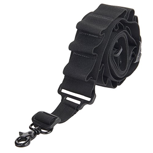 MUXSAM Deux Point Fusil Tactique Sling Bullet Ceinture en Nylon 15 Coque fusils Sangles Militaire munitions Support réglable-Noir Cover