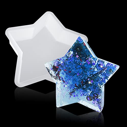 2x Mini-Stern-Silikonformen - Super Glänzend Für Harz, Schokolade, DIY-Schmuck