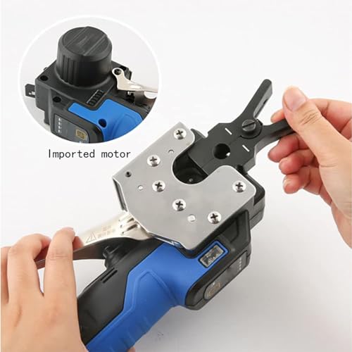 Herramienta de álpado sin Yeso de Cuerda, Expandidora de Tubo de Cobre eléctrico con 8 colisioneros, 1/4-3/4 Inch Contrasink Kit para HVAC Refrigeration, Auto Reverse, LED Light, 2000mAh Battery