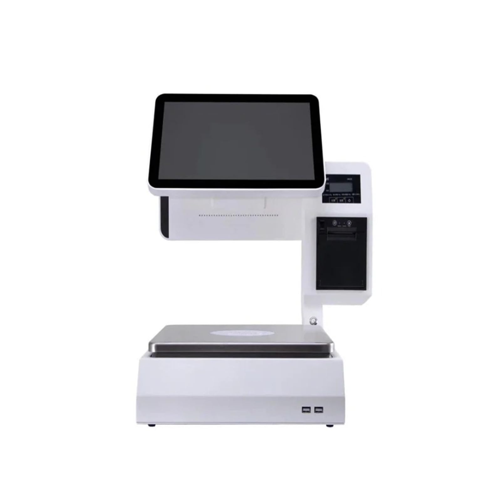 Registratori di cassa, Display informativo a doppio touch screen da 15,6 pollici. Registratore della bilancia for contanti con terminale Smart Pos