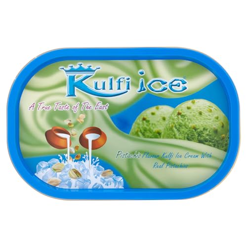 Kulfi Ice Pistachio Flavour Kulfi Ice Cream with Real Pistachios 1L (Frozen)