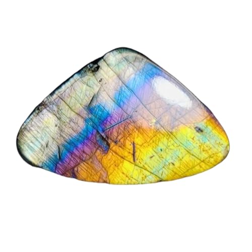 Pierre gemme en vrac 42x64mm arc-en-ciel pour la fabrication de bijoux DIY