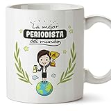 MUGFFINS Taza Periodista Mujer (Mejor del Mundo) - Regalos Originales y Divertidos de Periodismo