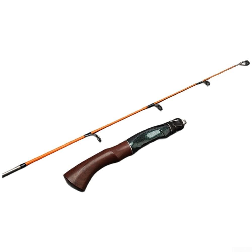 Short Ice Fishing Rod 50cm Spiral Reel Seat Secure(F 60CM)