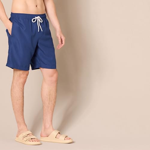 Amazon Essentials Men's 9" Quick-Dry Lightweight Breathable Swim Trunk with Mesh Liner, Navy, X-Large - image 3