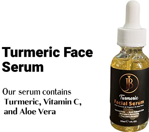 Turmeric Facial Serum With Vitamin C & Aloe Vera, Dark Spot Corrector, Acne Treatment, Anti-Aging, Hydrates The Skin, And Youthful Glow Serum - (1 Fl Oz) #TOP1