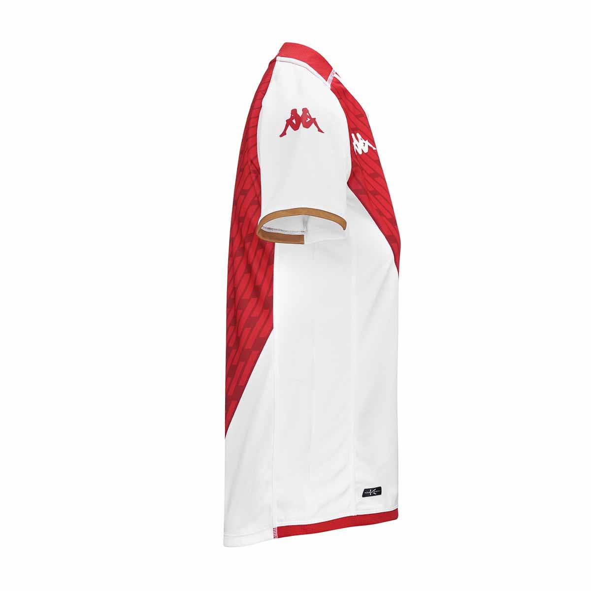 Kappa - Maillot Kombat Lady AS Monaco Home 23/24 pour Femme - Rouge - Taille L