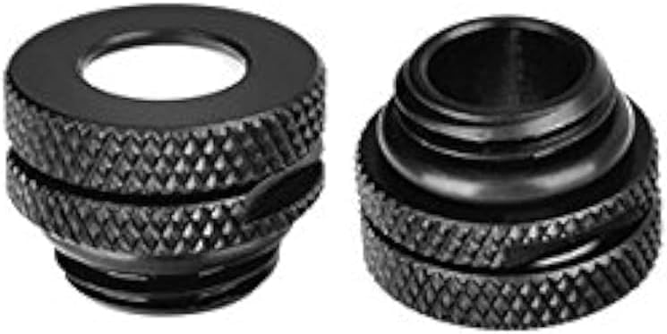 Image of Thermaltake CL-W086-CU00BL-A Pacific G1 /4 Pressure Equalizer Stop Plug with O-Ring Black (Pack of 5)