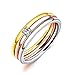 Produktbild WZYMNJZ Romantische Frauen Verlobungsringe Edelstahl Multicolor Ringe  Zirkon Engagement Fingerring Weibliche Abnehmbare Schmuck Geschenk