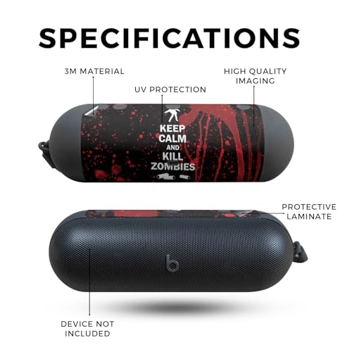 Image of Speaker Skin Compatible with Beats Pill (2024) - Kill Zombies - Premium 3M Vinyl Protective Wrap Decal Cover - Easy to Apply | Crafted in The USA by MightySkins