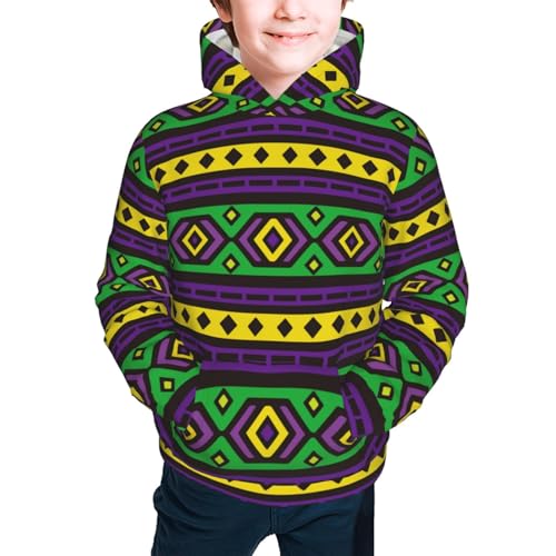 Carnival Mardi Gras Kids Pullover Hoodies Boys Sweatshirts Girls Athletic Clothes with Pocket2