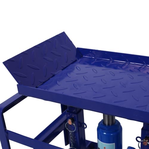 2 Rampas hidráulicas para auto de 5 toneladas color azul miniatura 6