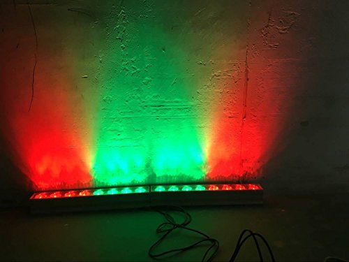 Par LED par bar bühne licht,SENLAN 8pcsx3W wall washer RGB 3-in-1 führte und vollen aluminium - haus der 7. dmx512 für disco/partei/theater (RGB)
