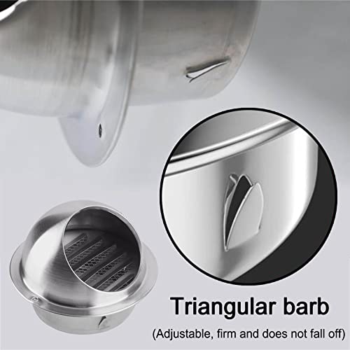 Cubierta de ventilación redonda de 80 mm para extractor externo de cocina y baño 7
