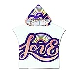 >>-- Changing Robe Toalla Poncho con capucha: Esta bata de cambio está hecha de microfibra, esta capa de baño es muy absorbente y tiene una textura super suave,Con diseños divertidos y colores vibrantes, los niños se convertirán en su forma favorita de acurrucarse para mantenerse secos y cálidos después de un baño relajante y agradable. Ideal para usar no sólo en la playa o la piscina, sino también en la bañera de casa.