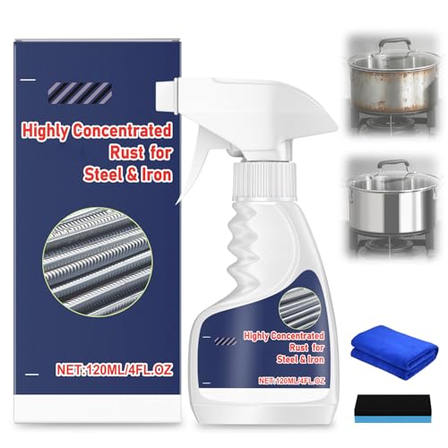 Meigline Rust Remover Highly Concentrated Steel Rust Remover Meigline Rust Remover Heavy Duty for Metal Multipurpose Rust Remover Spray for Tools Stainless Steel Automotive Part Fast Acting Rust(1Pcs)