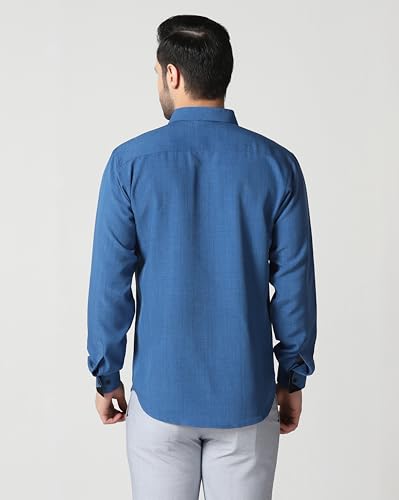 Image of TAGDO Men's Full Sleeve Shirt | Pocket Design and Spread Collar Shirt for Man (2054)