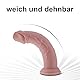 17.5cm kleiner realistischer Saugdildo, Körper, natürliches Silikonmaterial, Sexspielzeug, Dildo für Anfänger, freihändig, mit starkem Saugnapf, Dildo, süßes Analspielzeug für Frauen und Männer