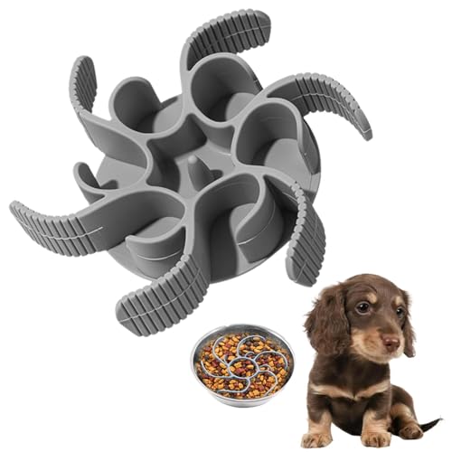 Lifetips ダックスフンド 早食い防止 食器 犬猫用 スローフィーダー 強力吸盤 フードボウル用インサート 滑り止め 洗いやすい カット対応 各種対応 胃腸負担軽減 小型 中型 大型 ペット用品 早食い対策 早食い抑制 早食い防止マット 犬用 猫用