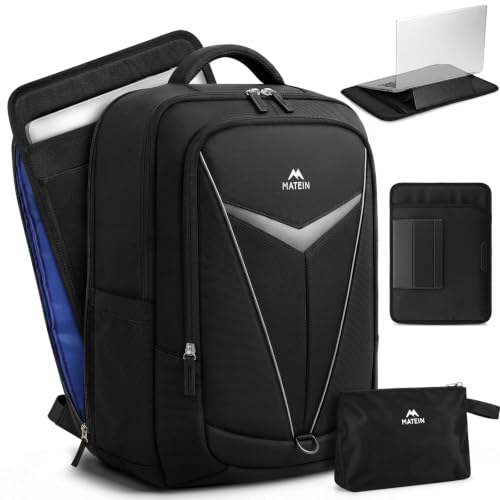 MATEIN 2 in 1 Mens Laptop Backpack Set with Detachable Workstation Sleeve