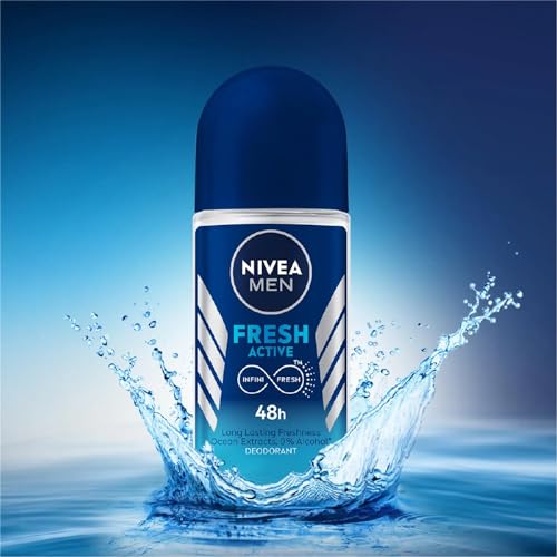 Nivea Fresh Active, Roll-On – Free Alcohol, Antiperspirant Deodorant thumb #5