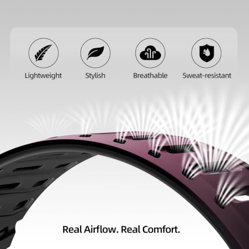 Image of X-it Magnetic Watch Band for Apple Watch Ultra 49mm, 46mm /45mm /44mm, Soft Silicone Sport Strap with Strong Magnet for Men and Women, Compatible with Apple Watch Series 11 /10 /9 /8 /7 /6 /5 /4 /3 /2 /1 and SE