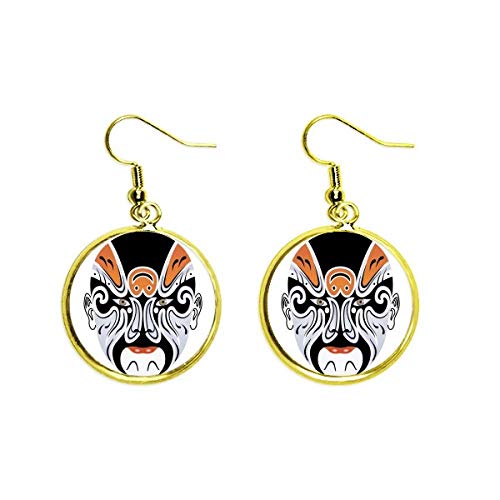 Pendientes de la Ópera de Pekín el regalo original de joyería Changbanpo multicolor para mujer