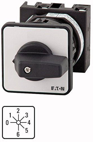 Interrupteur Eaton 012309 à 6 contacts et 20 A pour encastrement central 45 degrés