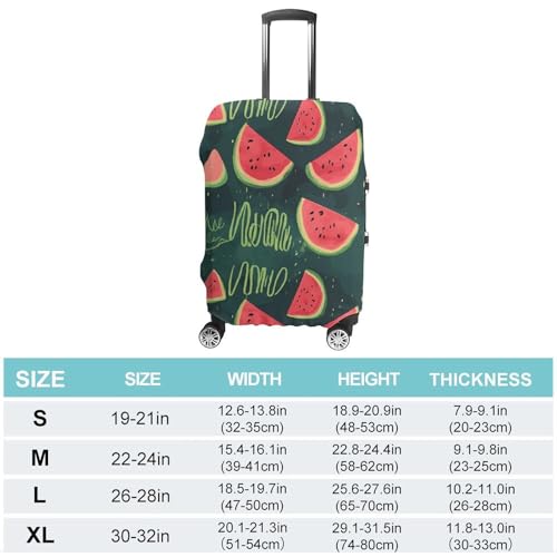 Carry on Luggage Cover in A Melon Suitcase Covers for Luggages Tsa Approved Travel Luggage Sleeve Protector Elastic Suitcase Protector Anti-Scratch Washable Fits 19-30 Inch Case -M2