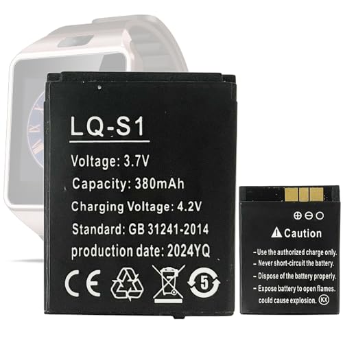 Aousavo LQ-S1 batteria di ricambio LQ-S1 compatibile con AB-S1 DJ-09 DZ09 GJD HKS-S1 FYM-M9 Watch batteria LQ-S1