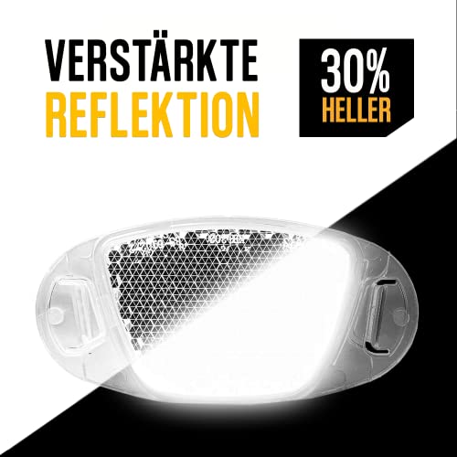 Kellago Katzenaugen Reflektoren Fahrrad [ MIT VERBESSERTER REFLEKTION ] 8X Speichenreflektoren Fahrrad Stvzo zugelassen - Fahrrad… – Ansicht 2
