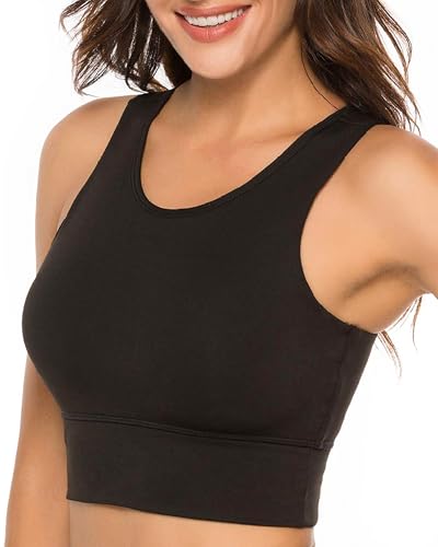 nine bull Sports Bras for Women High Impact Sports Bra - Removable Padded Yoga Racerback Bra Workout Crop Tops3