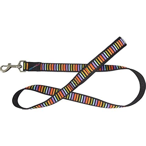 HEM & BOO Block Design Padded Handle Dog Lead, Medium, Multi-Colour Cover