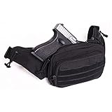 POYOLEE Concealed Carry Pistol Pouch, Fanny Pack Gun Holster for Men, Ultimate Tactical Waist Bag...