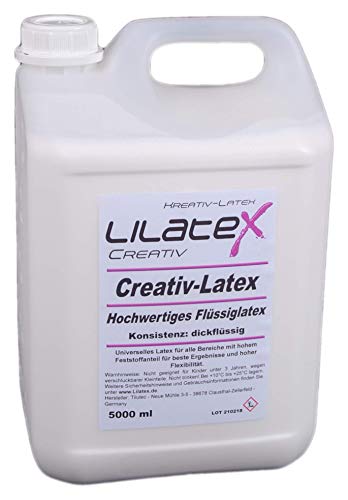 Lilatex Dickflüssiges Latex / Latexmilch 5 Liter