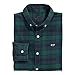vineyard vines boys Long Sleeve Plaid Flannel Whale Button Down Shirt, Deep Bay/Juniper, Medium US
