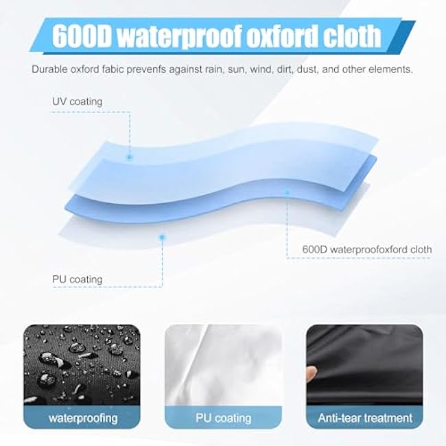 Gym Rack Cover with Zipper, Waterproof Dustproof Universal Outdoor Gym Equipment Covers for Home Gym Workout Equipment/Squat Rack/Weight Lifting Rack All Season Protective Cover