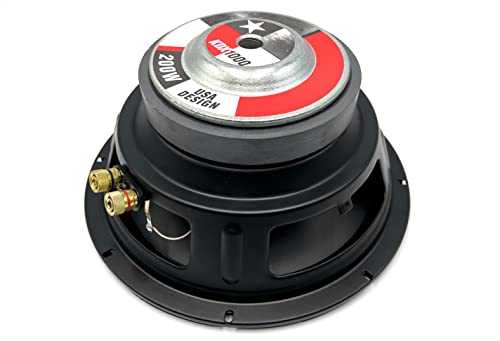 Potente subwoofer KDX1000 de 10 Pulgadas (250mm) con Cono de Mica y una Potencia máxima de 200W y Potencia RMS de 100W. Ideal para realzar los Graves en su vehículo. 1 Unidad