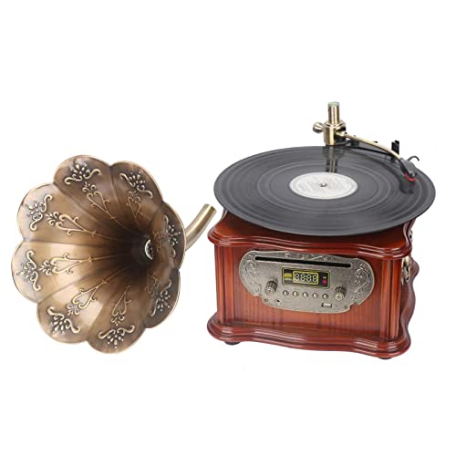 Phonograph Turntable Wireless Speaker with Aux-in FM Radio USB Port for Flash Drive USB Portabl Gramophone Vintage Retro Style - Les Beatles, Paul McCartney, John Lennon, RIngo Starr, George Harrison Phonograph Turntable Wireless Speaker with Aux-in FM Radio USB Port for Flash Drive USB Portabl Gramophone Vintage Retro Style – Image 6