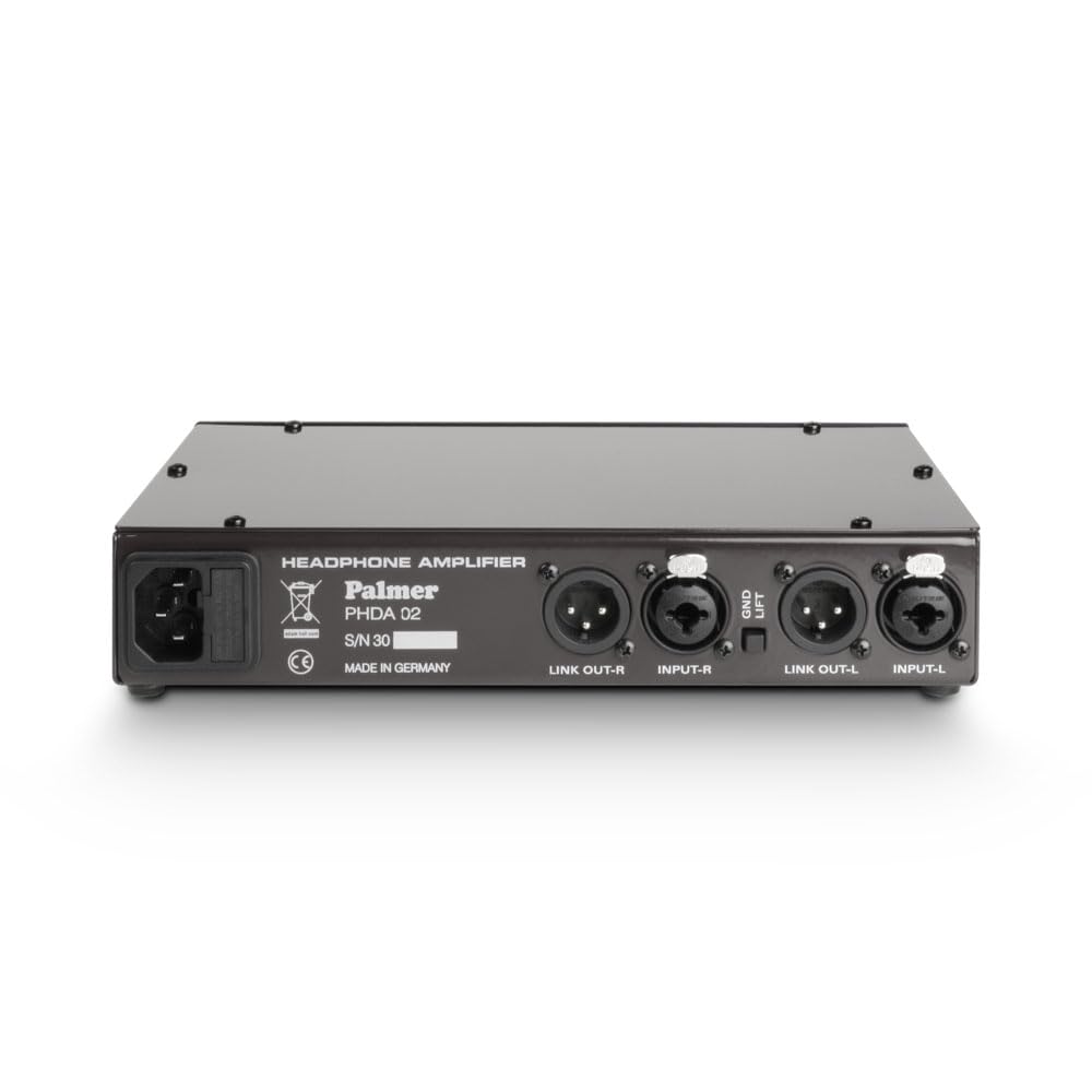 Palmer HDA 02 - Referenz Kopfhörerverstärker mit 3 Modi: Stereo, Mono und Dual Mono, 1- Kanal, schwarz