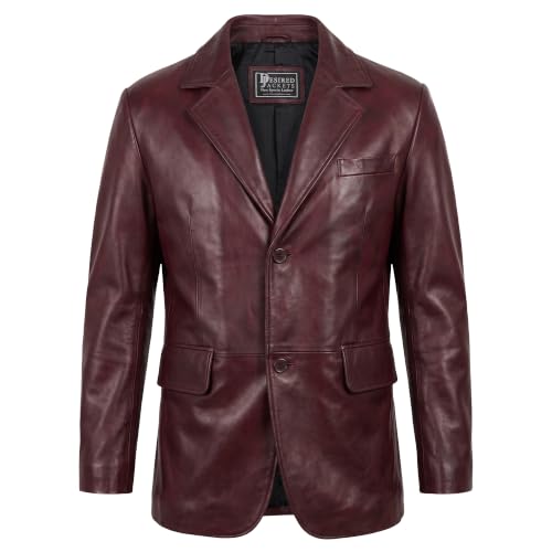 Image of Suede Leather Blazer for Men Suede Sport Coat for Men Blazer Suede Leather Jacket Blazer Coat for Men