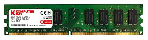 Komputerbay, modulo di memoria DDR2 per computer fisso, da 1 GB, a 240 pin, 667 MHz, PC2-5300, PC2-5400